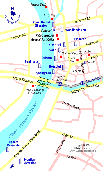 thailand travel map
